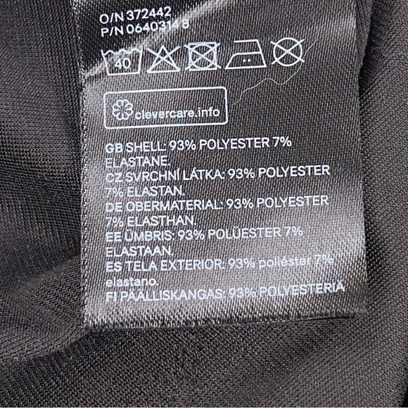 SMALL DIVIDED BLACK VELVET BODYSUIT LONG SLEEVE VNECK GOTH - Picture 11 of 12